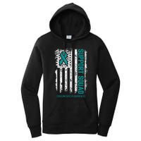 Ovarian Cancer Support Squad Ovarian Cancer Awareness Women's Pullover Hoodie