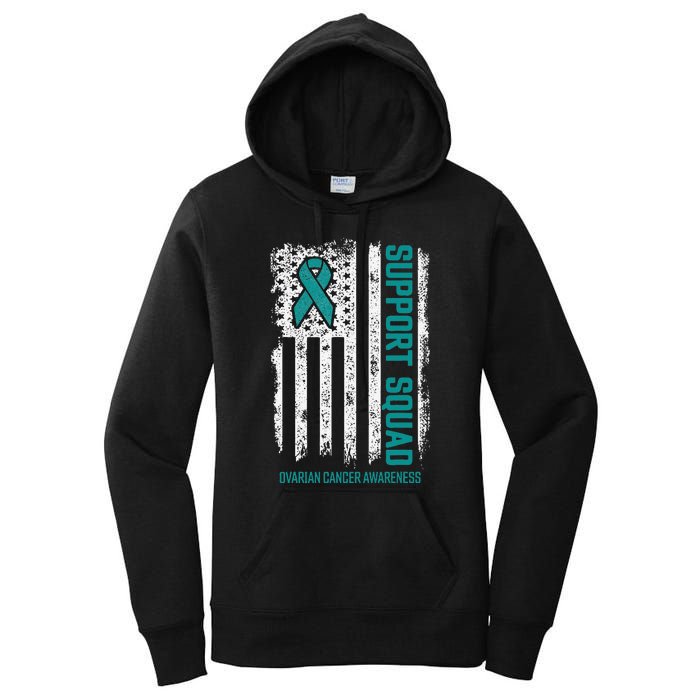 Ovarian Cancer Support Squad Ovarian Cancer Awareness Women's Pullover Hoodie