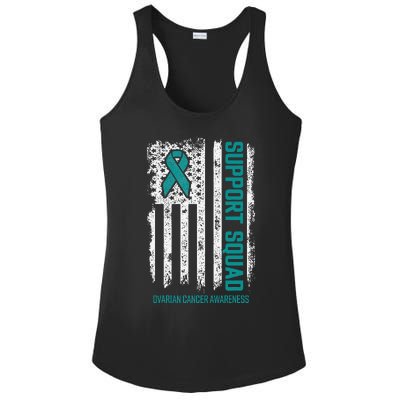 Ovarian Cancer Support Squad Ovarian Cancer Awareness Ladies PosiCharge Competitor Racerback Tank