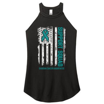 Ovarian Cancer Support Squad Ovarian Cancer Awareness Women's Perfect Tri Rocker Tank