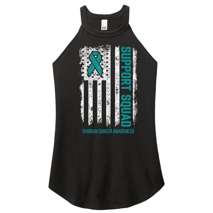 Ovarian Cancer Support Squad Ovarian Cancer Awareness Women's Perfect Tri Rocker Tank