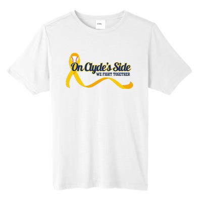 On ClydeS Side Baseball We Fight Together Cancer Awareness Tall Fusion ChromaSoft Performance T-Shirt