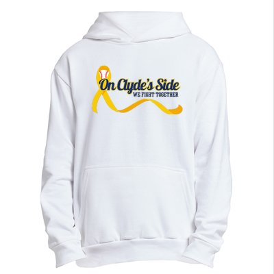 On ClydeS Side Baseball We Fight Together Cancer Awareness Urban Pullover Hoodie