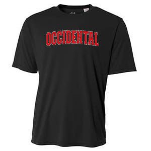 Occidental California Souvenir Trip College Style Text Cooling Performance Crew T-Shirt