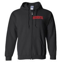 Occidental California Souvenir Trip College Style Text Full Zip Hoodie