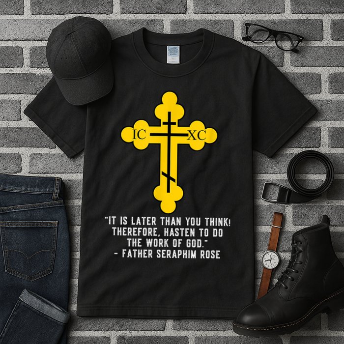 Orthodox Christian Seraphim Rose Tall T-Shirt