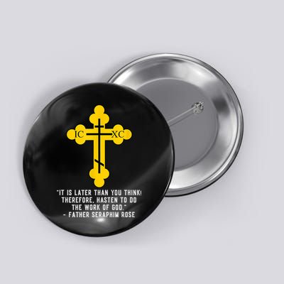 Orthodox Christian Seraphim Rose Button