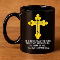 Orthodox Christian Seraphim Rose 11oz C Handle Ceramic Mug