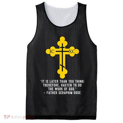 Orthodox Christian Seraphim Rose Mesh Reversible Basketball Jersey Tank