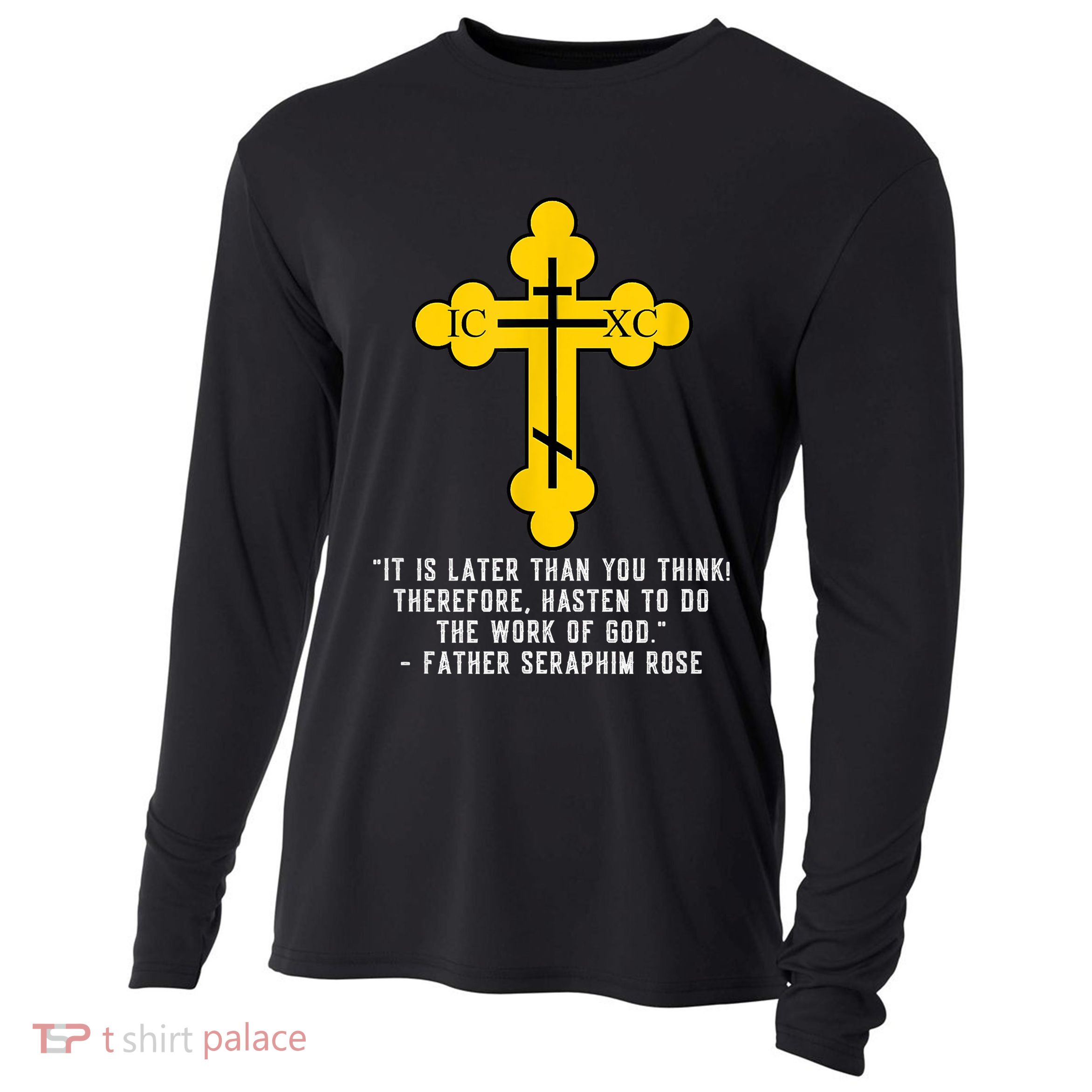 Orthodox Christian Seraphim Rose Cooling Performance Long Sleeve Crew