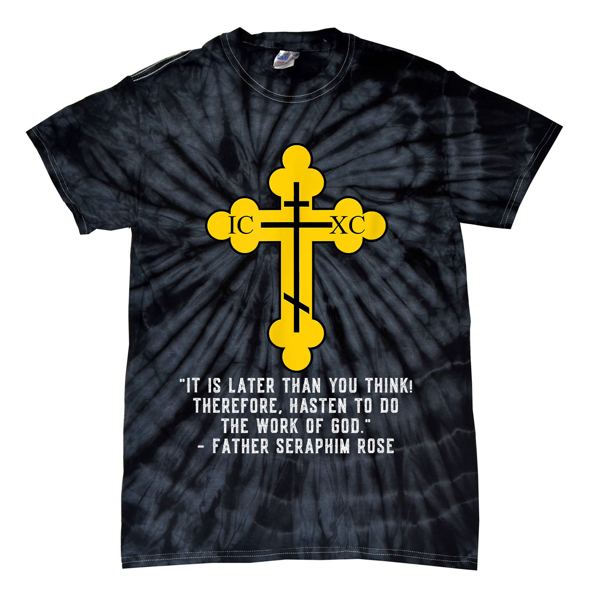 Orthodox Christian Seraphim Rose Tie-Dye T-Shirt
