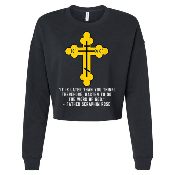 Orthodox Christian Seraphim Rose Cropped Pullover Crew