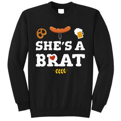 Oktoberfest Couples SheS A Brat Sweatshirt