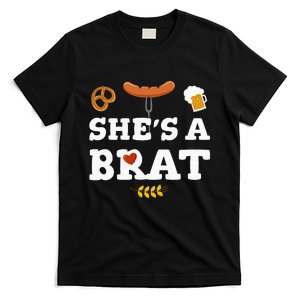 Oktoberfest Couples SheS A Brat T-Shirt