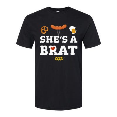 Oktoberfest Couples SheS A Brat Softstyle CVC T-Shirt