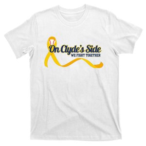 On ClydeS Side Baseball We Fight Together Cancer Awareness T-Shirt