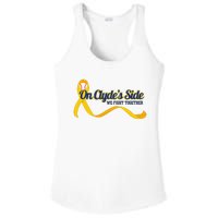 On ClydeS Side Baseball We Fight Together Cancer Awareness Ladies PosiCharge Competitor Racerback Tank