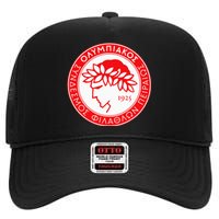 Olympiacos Club Supporter Fan Greece Greek High Crown Mesh Back Trucker Hat