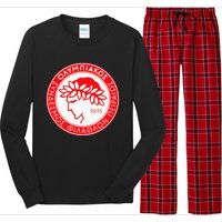 Olympiacos Club Supporter Fan Greece Greek Long Sleeve Pajama Set