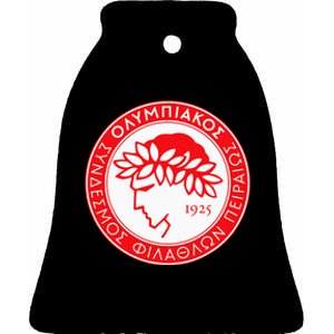 Olympiacos Club Supporter Fan Greece Greek Ceramic Bell Ornament