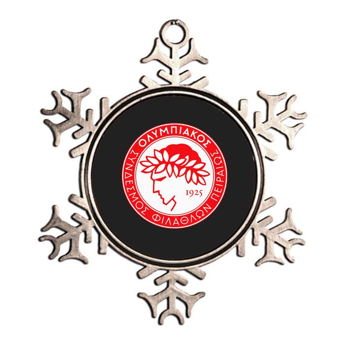 Olympiacos Club Supporter Fan Greece Greek Metallic Star Ornament