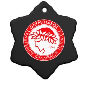 Olympiacos Club Supporter Fan Greece Greek Ceramic Star Ornament