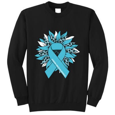 Ovarian Cancer Shirts Sunflower Ovarian Cancer Awareness Sweatshirt