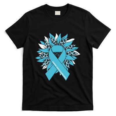 Ovarian Cancer Shirts Sunflower Ovarian Cancer Awareness T-Shirt