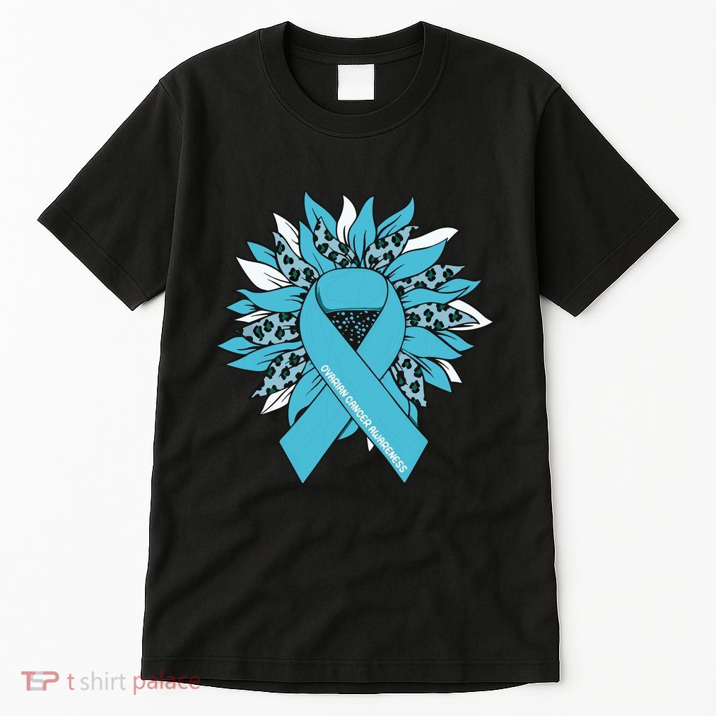 Ovarian Cancer Shirts Sunflower Ovarian Cancer Awareness Tall T-Shirt