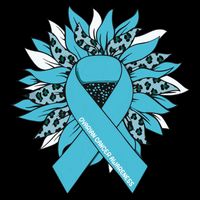 Ovarian Cancer Shirts Sunflower Ovarian Cancer Awareness Drawstring Bag