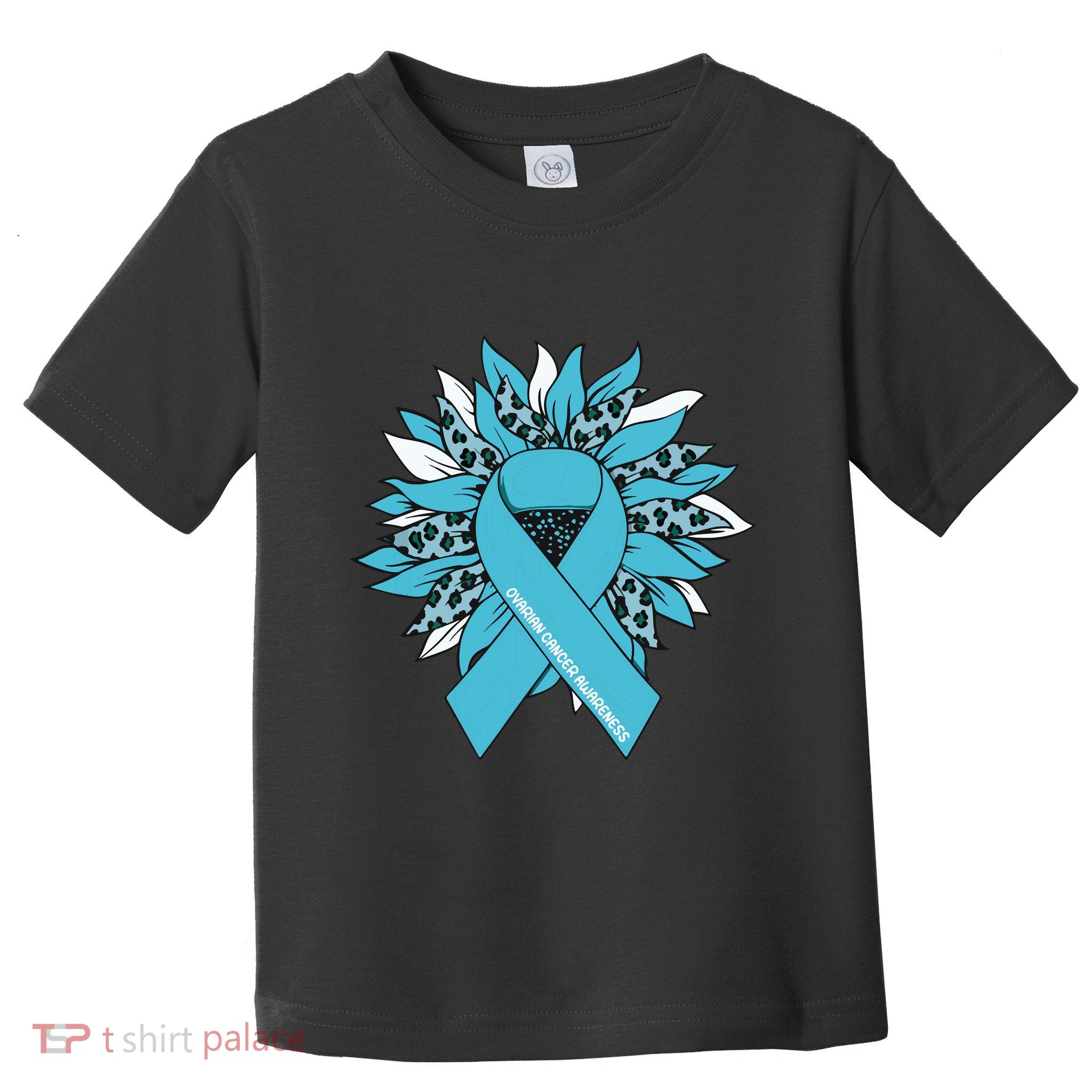 Ovarian Cancer Shirts Sunflower Ovarian Cancer Awareness Toddler T-Shirt