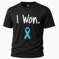 Ovarian Cancer Survivor I Won Ovarian Cancer Awareness Cooling Performance Crew T-Shirt