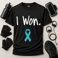 Ovarian Cancer Survivor I Won Ovarian Cancer Awareness Cooling Performance Crew T-Shirt