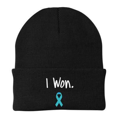 Ovarian Cancer Survivor I Won Ovarian Cancer Awareness Beanie