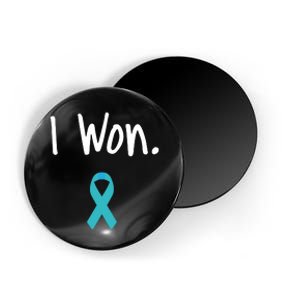 Ovarian Cancer Survivor I Won Ovarian Cancer Awareness Magnet