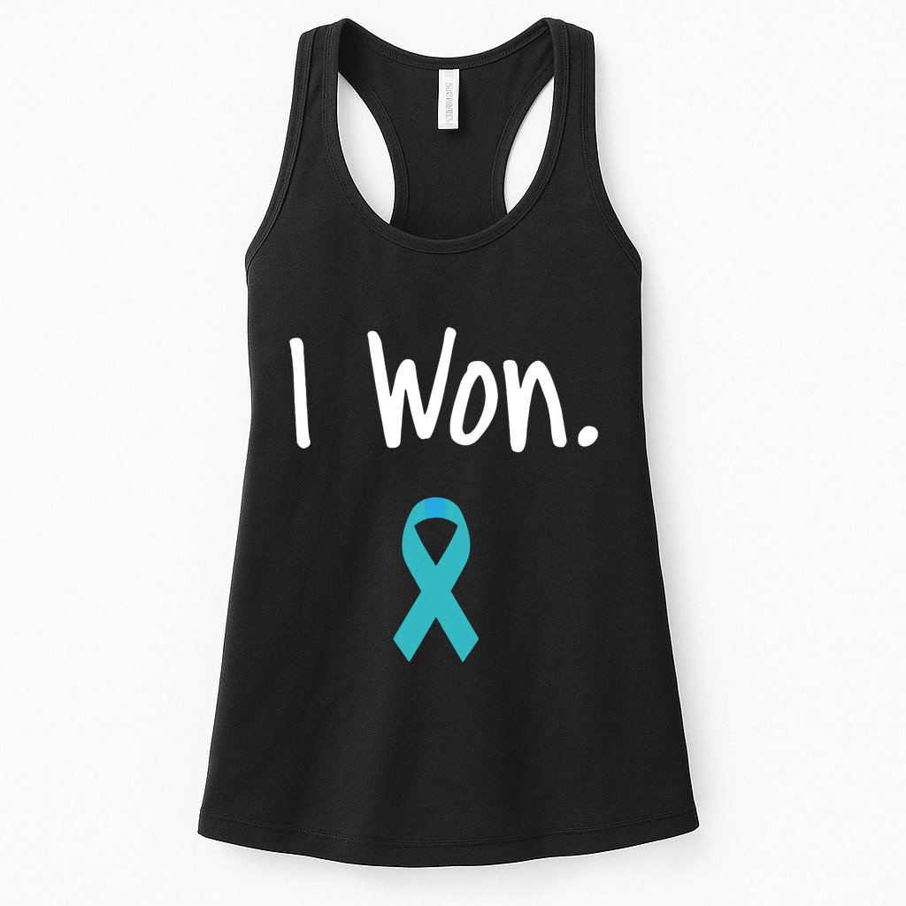 Ovarian Cancer Survivor I Won Ovarian Cancer Awareness Womens Tank Top