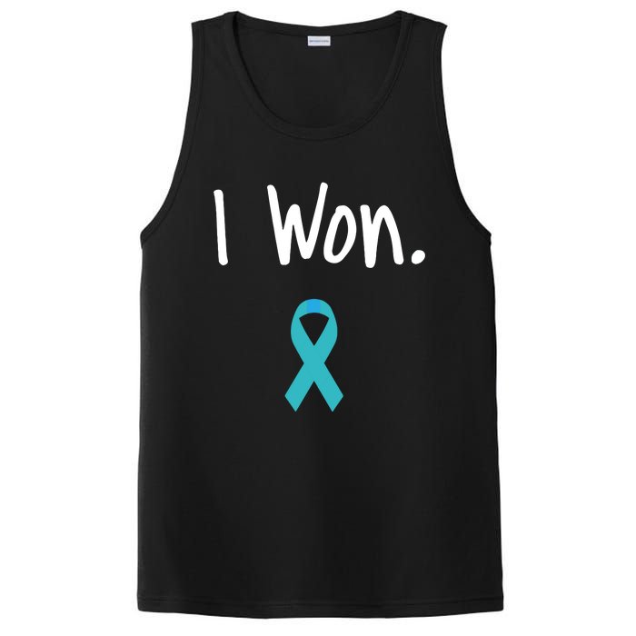 Ovarian Cancer Survivor I Won Ovarian Cancer Awareness PosiCharge Competitor Tank