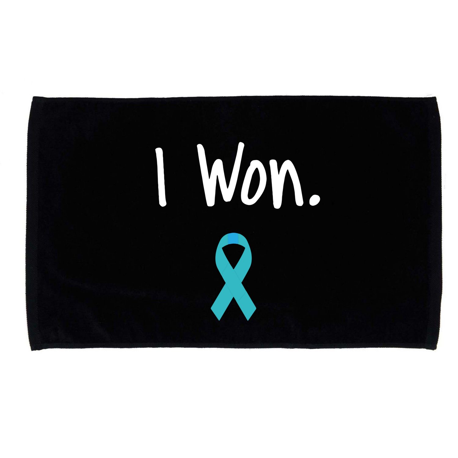 Ovarian Cancer Survivor I Won Ovarian Cancer Awareness Microfiber Hand Towel