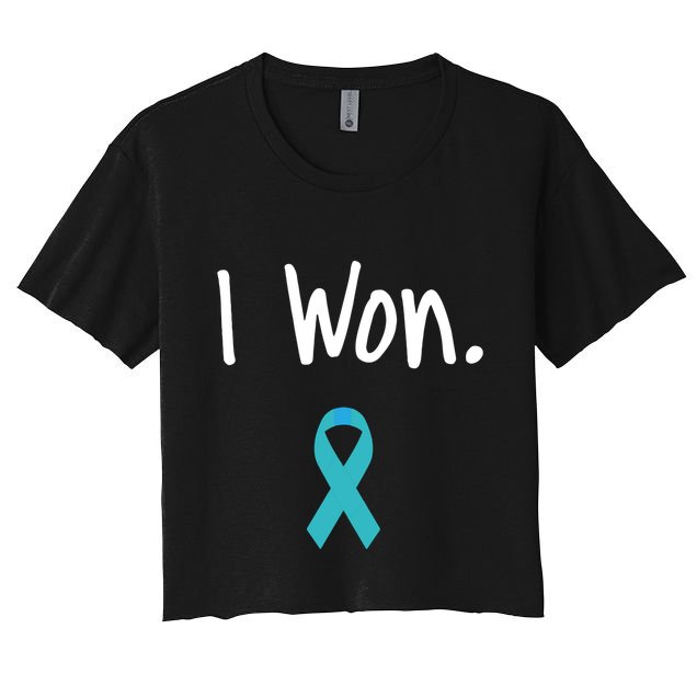 Ovarian Cancer Survivor I Won Ovarian Cancer Awareness Crop Top