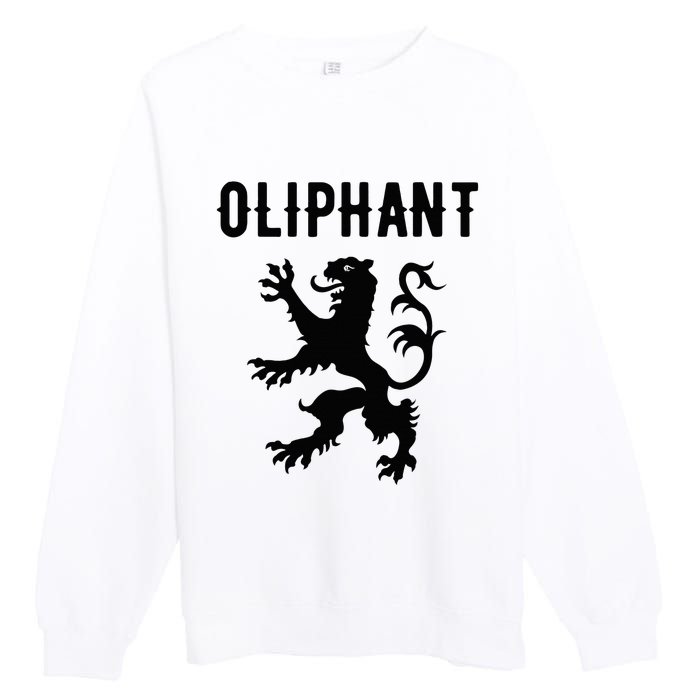 Oliphant Clan Scottish Family Name Scotland Heraldry Premium Crewneck Sweatshirt