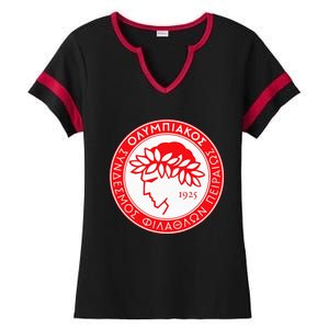 Olympiacos Club Supporter Fan Greece Greek Ladies Halftime Notch Neck Tee