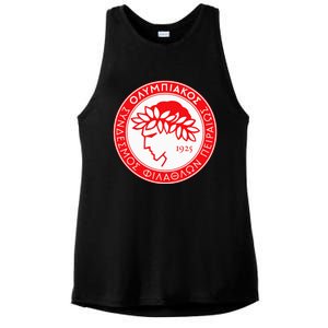 Olympiacos Club Supporter Fan Greece Greek Ladies PosiCharge Tri-Blend Wicking Tank