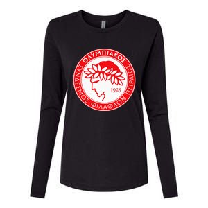 Olympiacos Club Supporter Fan Greece Greek Womens Cotton Relaxed Long Sleeve T-Shirt