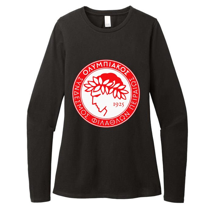 Olympiacos Club Supporter Fan Greece Greek Womens CVC Long Sleeve Shirt