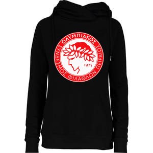 Olympiacos Club Supporter Fan Greece Greek Womens Funnel Neck Pullover Hood