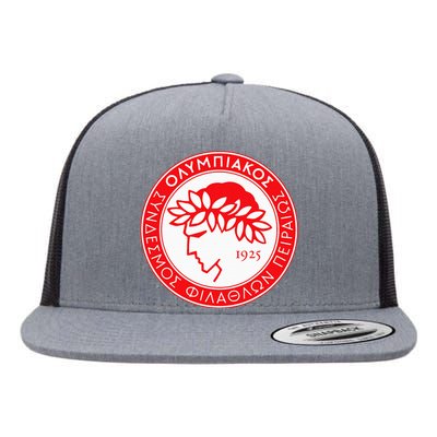 Olympiacos Club Supporter Fan Greece Greek Flat Bill Trucker Hat