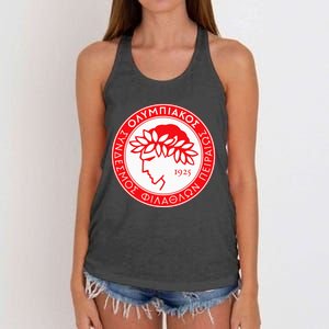 Olympiacos Club Supporter Fan Greece Greek Women's Knotted Racerback Tank