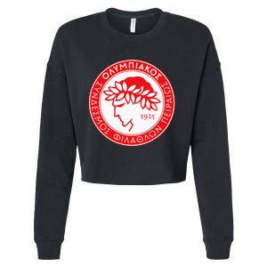 Olympiacos Club Supporter Fan Greece Greek Cropped Pullover Crew