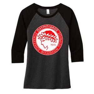 Olympiacos Club Supporter Fan Greece Greek Women's Tri-Blend 3/4-Sleeve Raglan Shirt