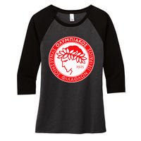 Olympiacos Club Supporter Fan Greece Greek Women's Tri-Blend 3/4-Sleeve Raglan Shirt